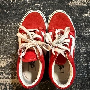 Kids size 13 Red Vans